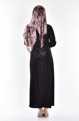 Black Hijab Dress 3239-03