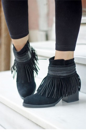 Black Boots-booties 8KISA0043416