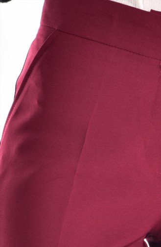 Straight Leg Trousers 2100-02 Claret Red 2100-02