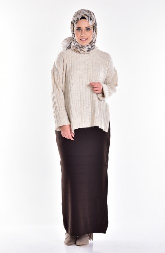 Brown Skirt 1140-03