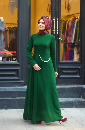 Merve Arslan Kleid  0005-03 Smaragdgrün 0005-03