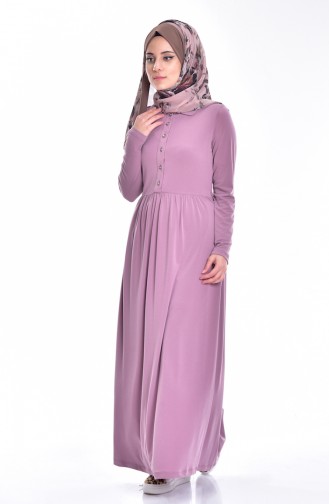 Dusty Rose Hijab Dress 2149-04