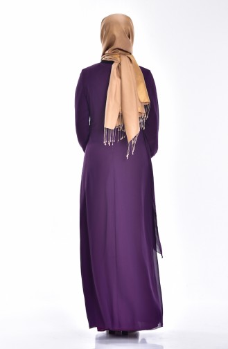 Lace Evening Dress 3234-03 Purple 3234-03