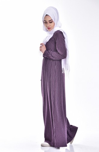 Purple Hijab Dress 0188-01