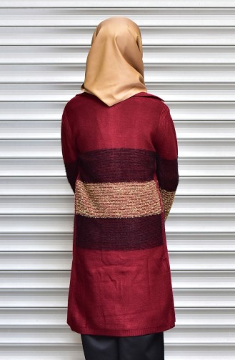 Claret Red Knitwear 1074-01