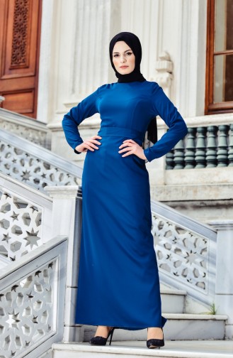Habillé Hijab Pétrole 0007-02