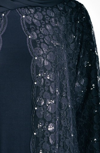 Schwarz Hijab-Abendkleider 6004-01
