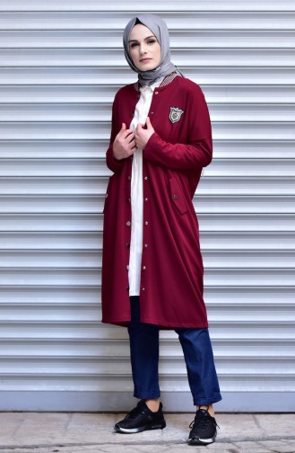 Sports Coat with Snap-Fastener 15342-03 Claret Red 15342-03