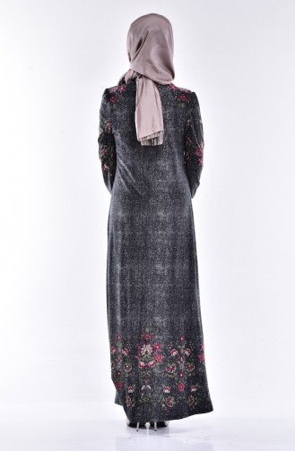 Black Hijab Dress 4153-03