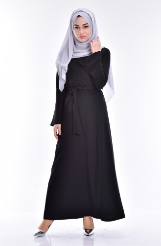 Dress with Belt 4500-04 Black 4500-04
