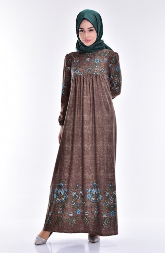 Mink Hijab Dress 4153-02