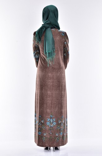Mink Hijab Dress 4153-02