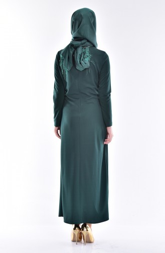 Green Hijab Dress 3249-01