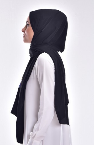 Embroidered Shawl 2129-01 Black 2129-01