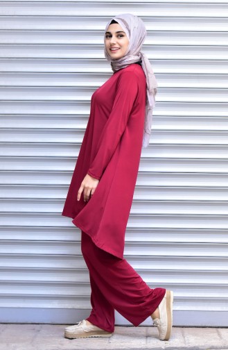 Tunic Trousers Double Suit 3445-05 Claret Red 3445-05
