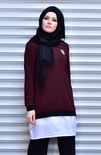 Garni Tunic 15545-01 Claret Red 15545-01