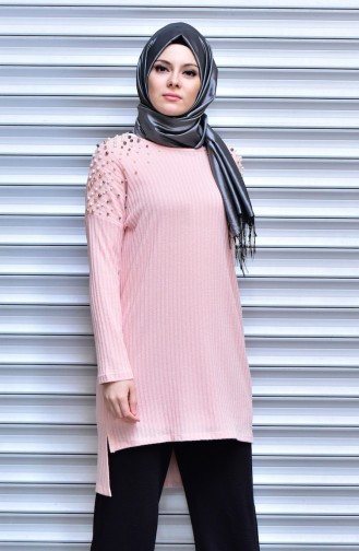 Sweater with Pearls 15561-04 Powder 15561-04