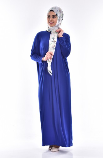 Bat Sleeve Abaya 1780-01 Saxon Blue 1780-01