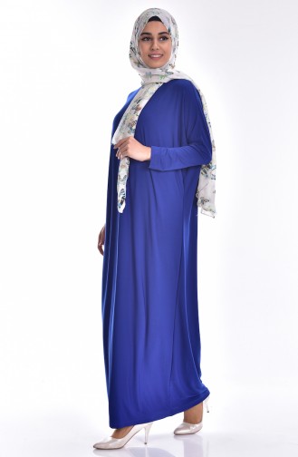 Bat Sleeve Abaya 1780-01 Saxon Blue 1780-01