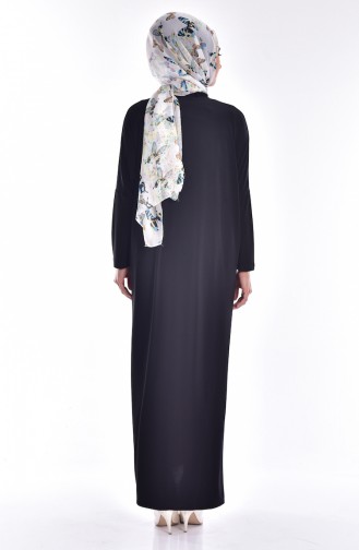 Abaya Manches Chauve-Souris 1780-03 Noir 1780-03