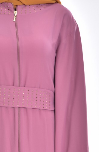 Abaya mit Fledermausärmeln 4024-01 Rosa 4024-01