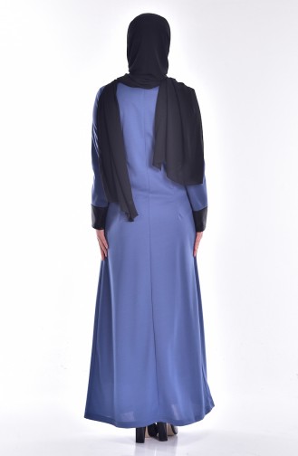 Indigo Hijab Dress 2126-05
