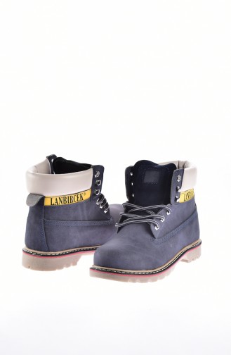 Navy Blue Boots-booties 50149-02