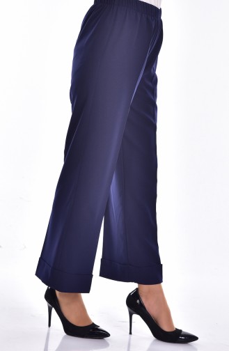 Pantalon Large élastique 2068-03 Bleu Marine 2068-03