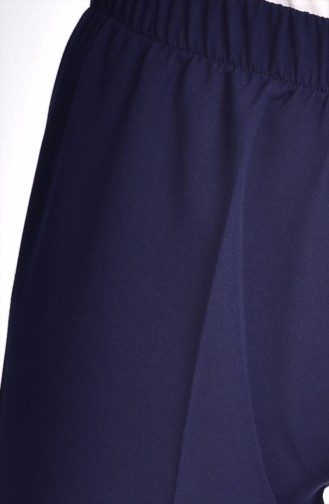 Pantalon Large élastique 2068-03 Bleu Marine 2068-03