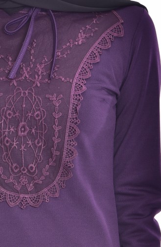 Purple Hijab Dress 2126-02