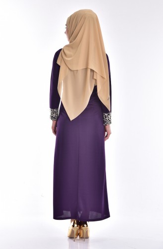 Purple Hijab Dress 2137-01