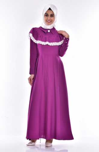 Plum Hijab Dress 0045-01