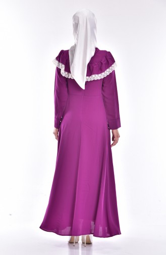 Plum Hijab Dress 0045-01