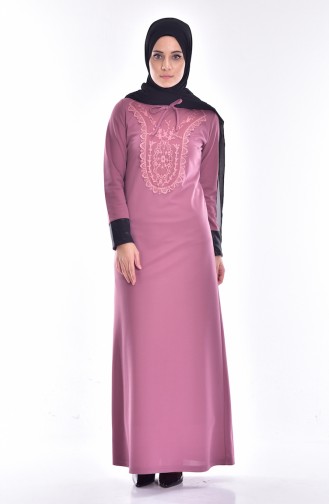 Powder Hijab Dress 2126-04