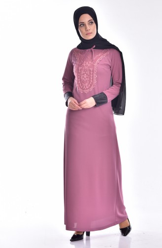 Powder Hijab Dress 2126-04