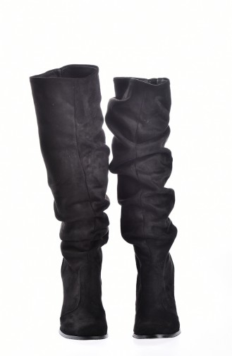 Women Long Boots 50154-02 Black 50154-02