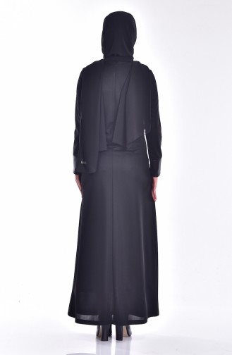 Black Hijab Dress 2126-01