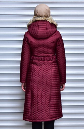 Claret Red Winter Coat 7002-04