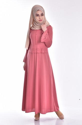 Spanish Sleeve Dress 1163-03 Dry Rose 1163-03