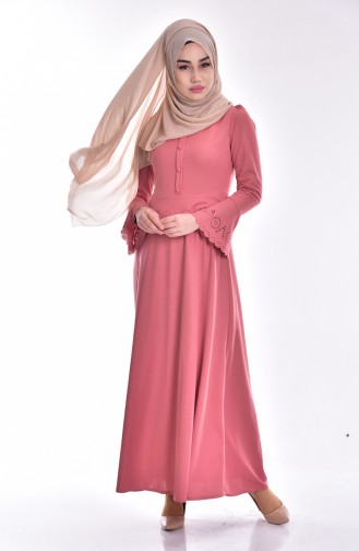 Spanish Sleeve Dress 1163-03 Dry Rose 1163-03