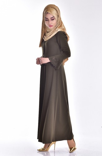 Spanish Sleeve Dress 1163-05 Khaki 1163-05