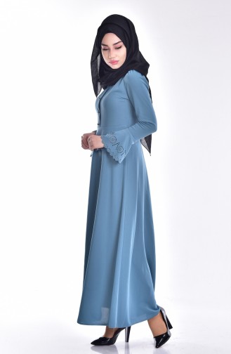 Spanish Sleeve Dress 1163-01 Blue 1163-01
