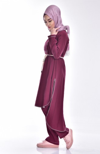 Tunic Trousers Double Suit 0966-01 Cherry 0966-01