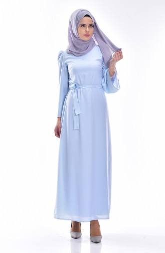 Baby Blue Hijab Dress 0032-03