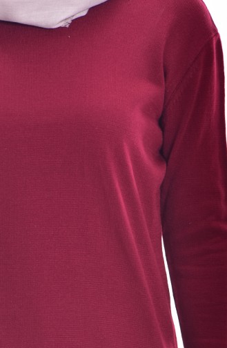 iLMEK Knitwear Long Sweater 4018-06 Claret Red 4018-06