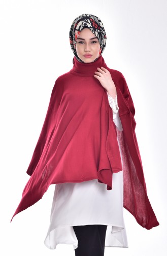 Claret red Poncho 0908-06