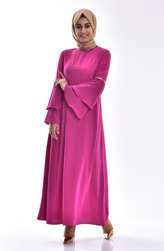 Spanish Sleeve Dress 1195-02 Fuchsia 1195-02