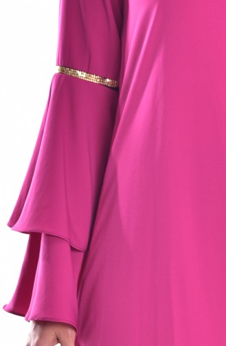 Kleid mit Spanischen Ärmeln 1195-02 Fuchsia 1195-02