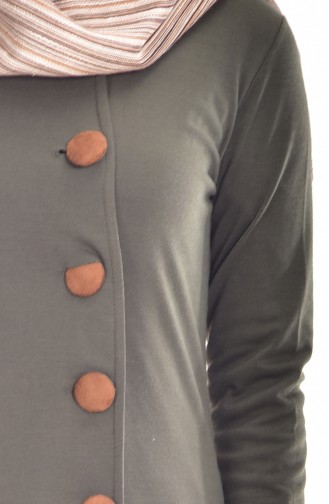 Buttoned Tunic 0653-06 Khaki 0653-06