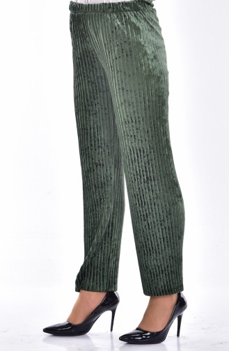 Pantalon Plissé 1275-09 Vert Foncé 1275-09